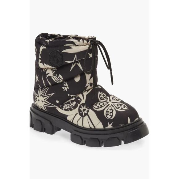Farm Rio Lug Sole Puffer Bootie Cerrado Sky Black - 6M - Picture 1 of 6